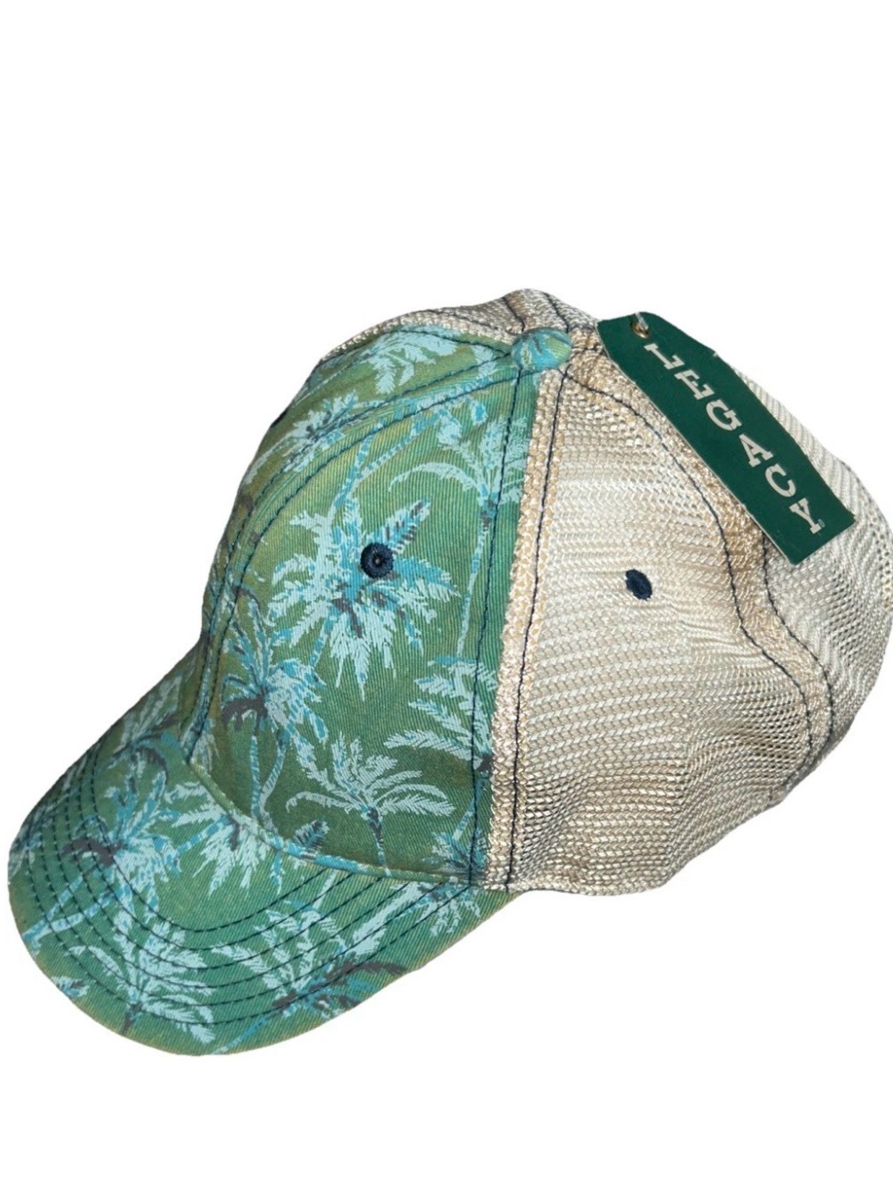 Trucker Legacy Hat Old Favorite OFA Baseball Cap NWT Palm Trees Snap On